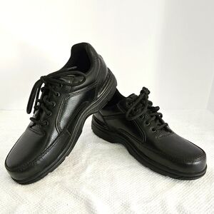 Rockport Eureka Mens Size 9.5 Black Leather Oxford Tour Classic Walking …